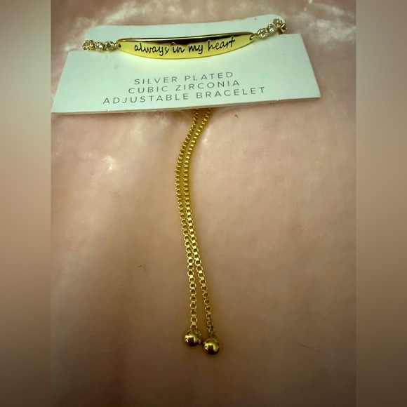 ATI Jewelry Jewelry - ✨ Gold-Tone “Always in My Heart” Adjustable Bracelet ✨